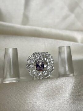 A D Stone Finger Ring 1