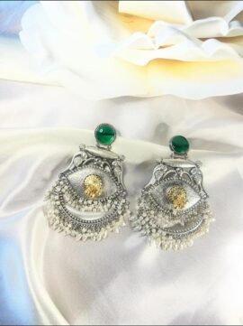 Oxidized Silver Earring 2