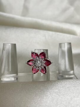 A D Stone Finger Ring 2