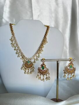 Premium A D stone short neckpiece