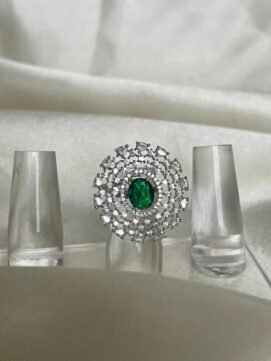 A D Stone Finger Ring 4