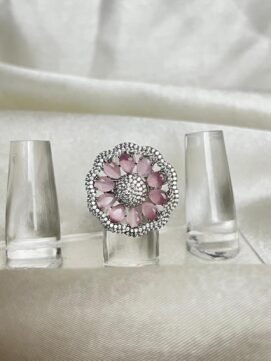 A D Stone Finger Ring 3